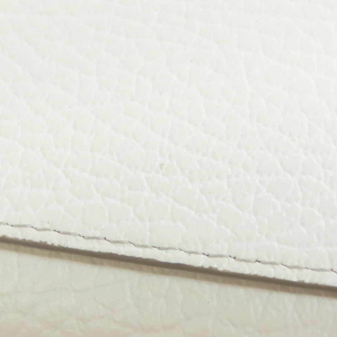 Maison Margiela Long Wallet Purse leather white Chain wallet Women Used Authentic
