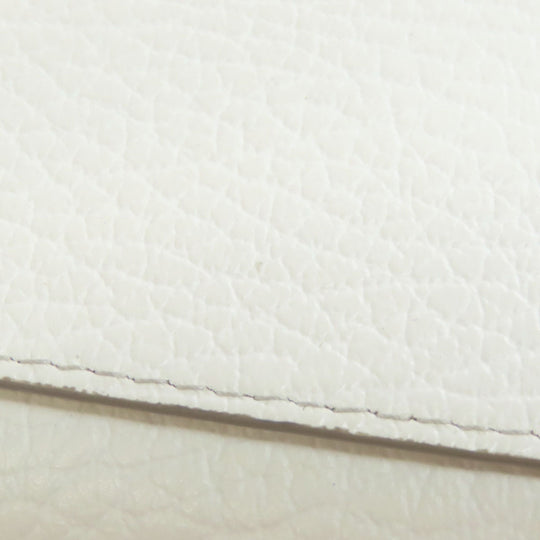 Maison Margiela Long Wallet Purse leather white Chain wallet Women Used Authentic
