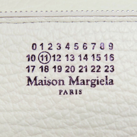Maison Margiela Long Wallet Purse leather white Chain wallet Women Used Authentic