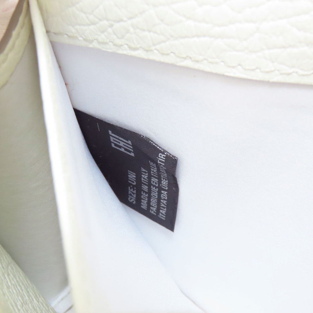 Maison Margiela Long Wallet Purse leather white Chain wallet Women Used Authentic