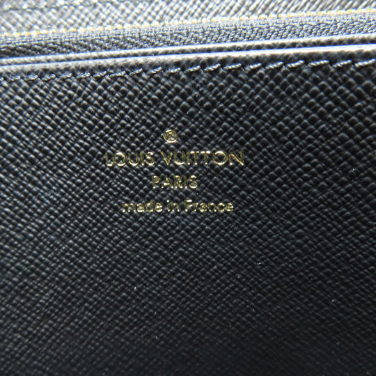 LOUIS VUITTON Long Wallet Purse M82529 Cotton canvas beige Zippy Wallet by the Pool Women Used Authentic