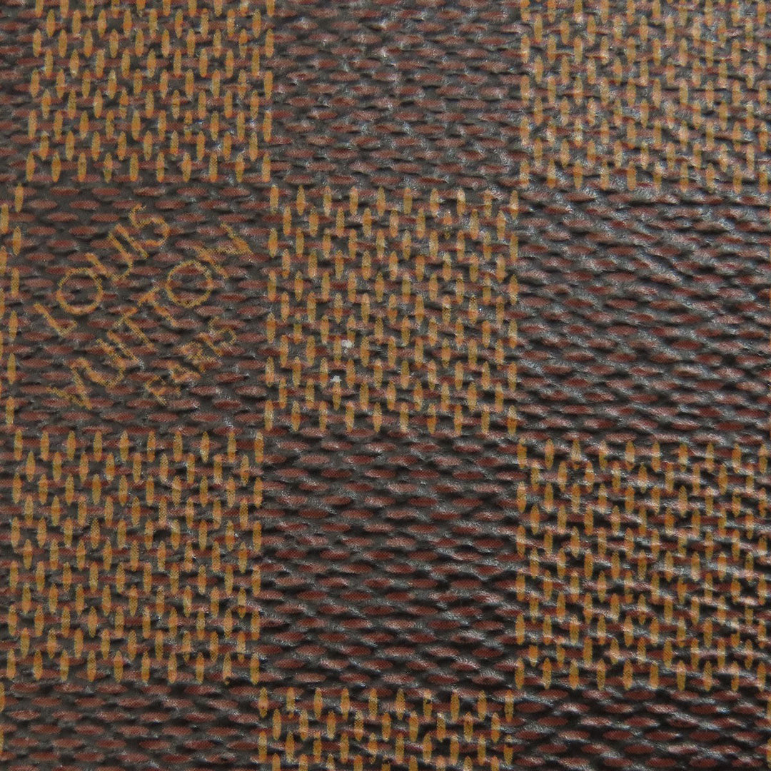 LOUIS VUITTON Long Wallet Purse N60046 Damier canvas Brown Zippy wallet