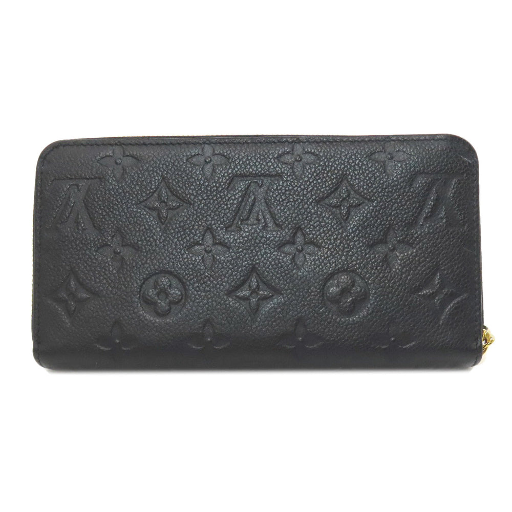 LOUIS VUITTON Long Wallet Purse M61864 Ann Platt black Zippy wallet Women(Unisex) Used Authentic