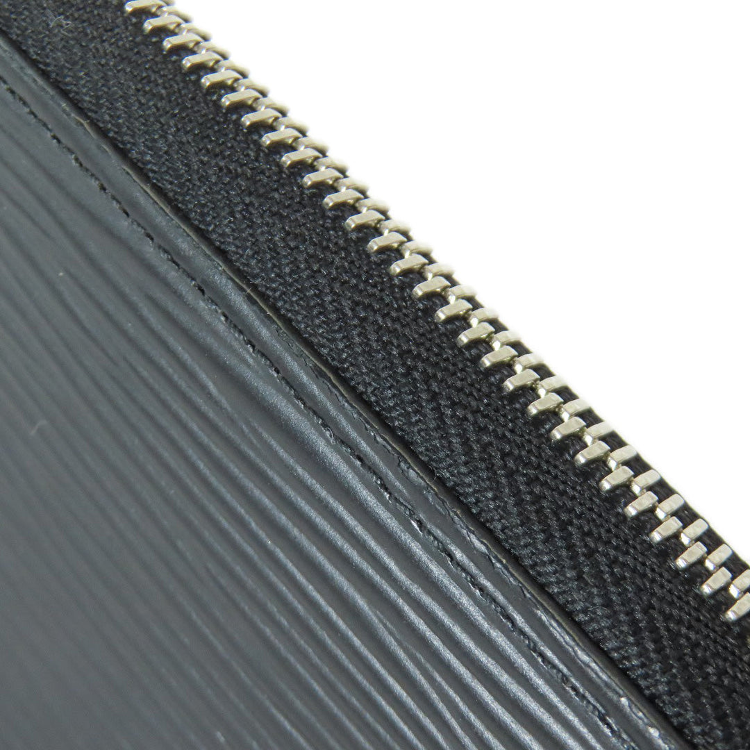 LOUIS VUITTON Long Wallet Purse M61857 Epi black Zippy wallet