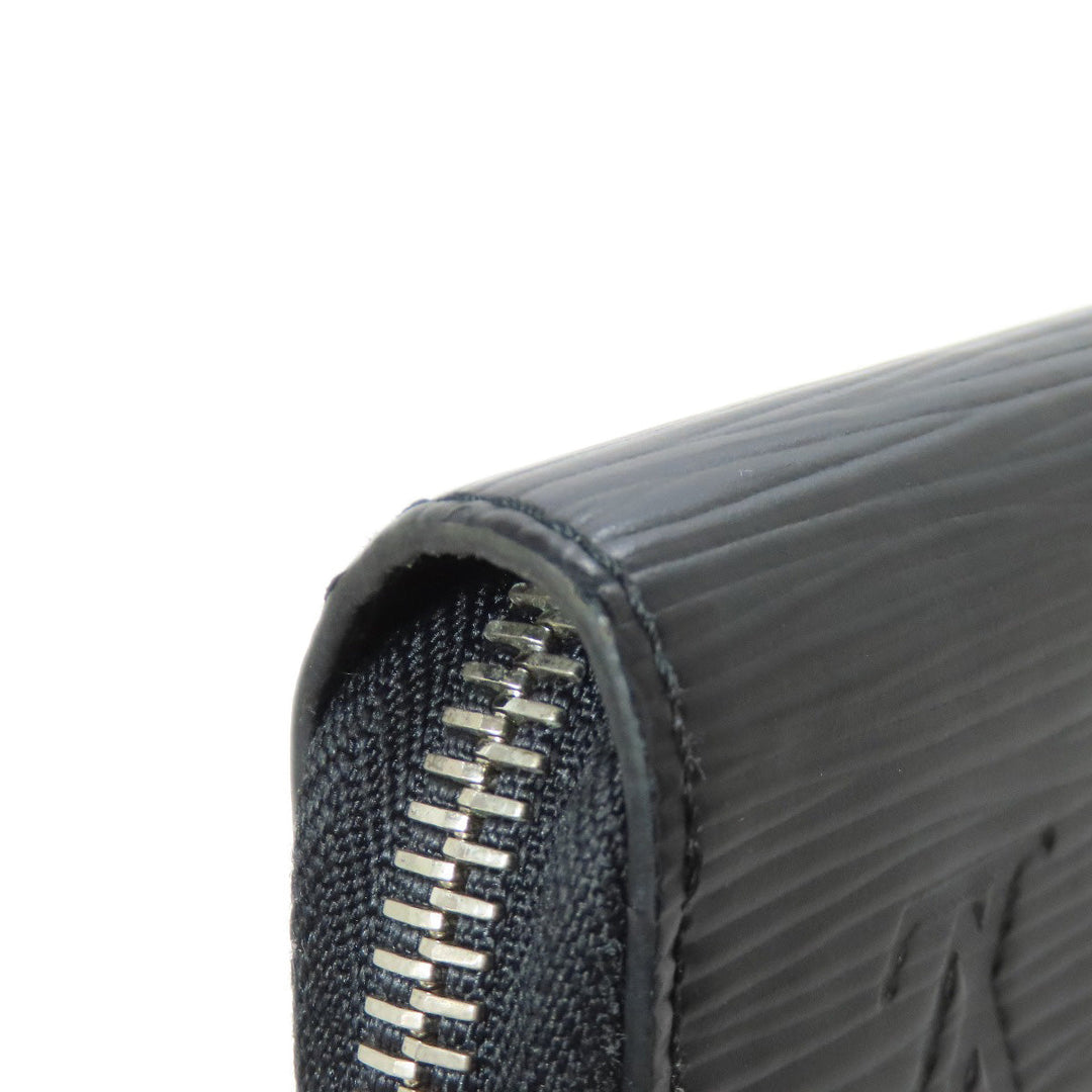 LOUIS VUITTON Long Wallet Purse M61857 Epi black Zippy wallet