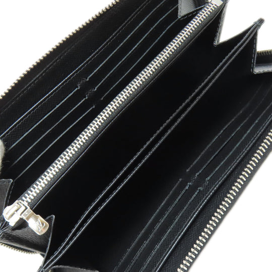 LOUIS VUITTON Long Wallet Purse M61857 Epi black Zippy wallet
