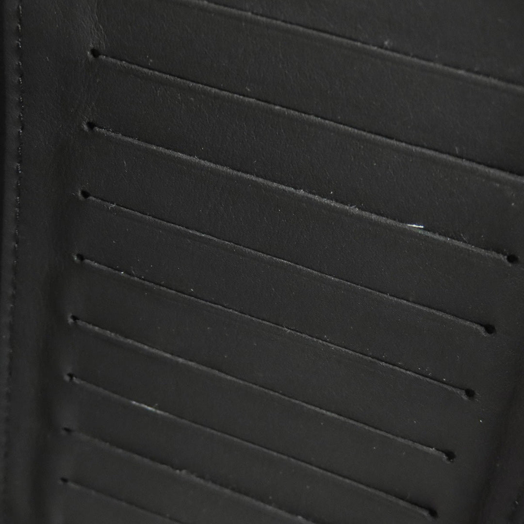 LOUIS VUITTON Long Wallet Purse N63548 Damier Anfini black Zippy wallet  Vertical mens Used Authentic
