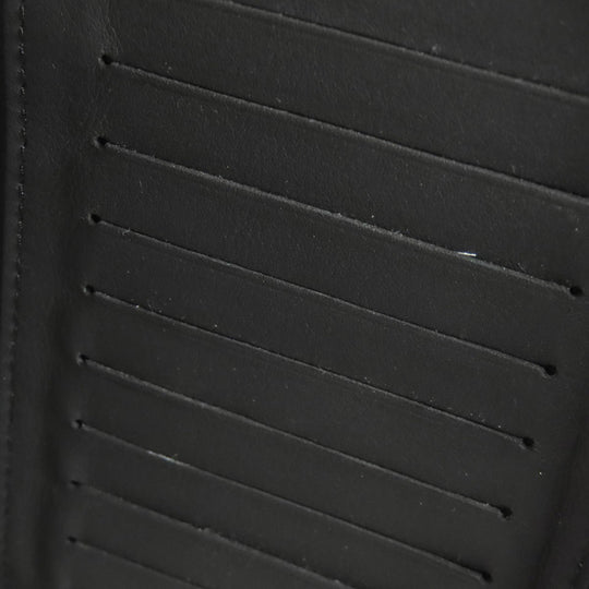 LOUIS VUITTON Long Wallet Purse N63548 Damier Anfini black Zippy wallet  Vertical mens Used Authentic
