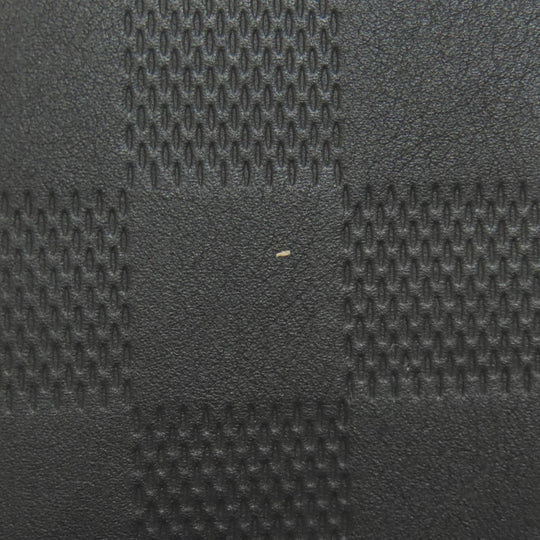 LOUIS VUITTON Long Wallet Purse N63548 Damier Anfini black Zippy wallet  Vertical mens Used Authentic