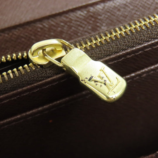 LOUIS VUITTON Long Wallet Purse N63209 Damier canvas Brown Portefeuille Sara