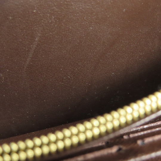 LOUIS VUITTON Long Wallet Purse N63209 Damier canvas Brown Portefeuille Sara