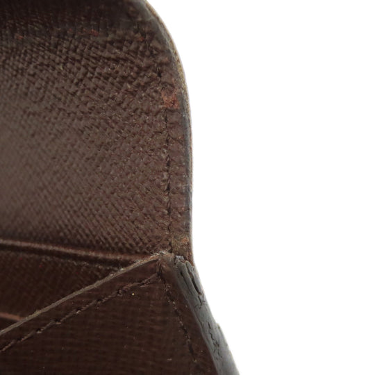 LOUIS VUITTON Long Wallet Purse N63209 Damier canvas Brown Portefeuille Sara