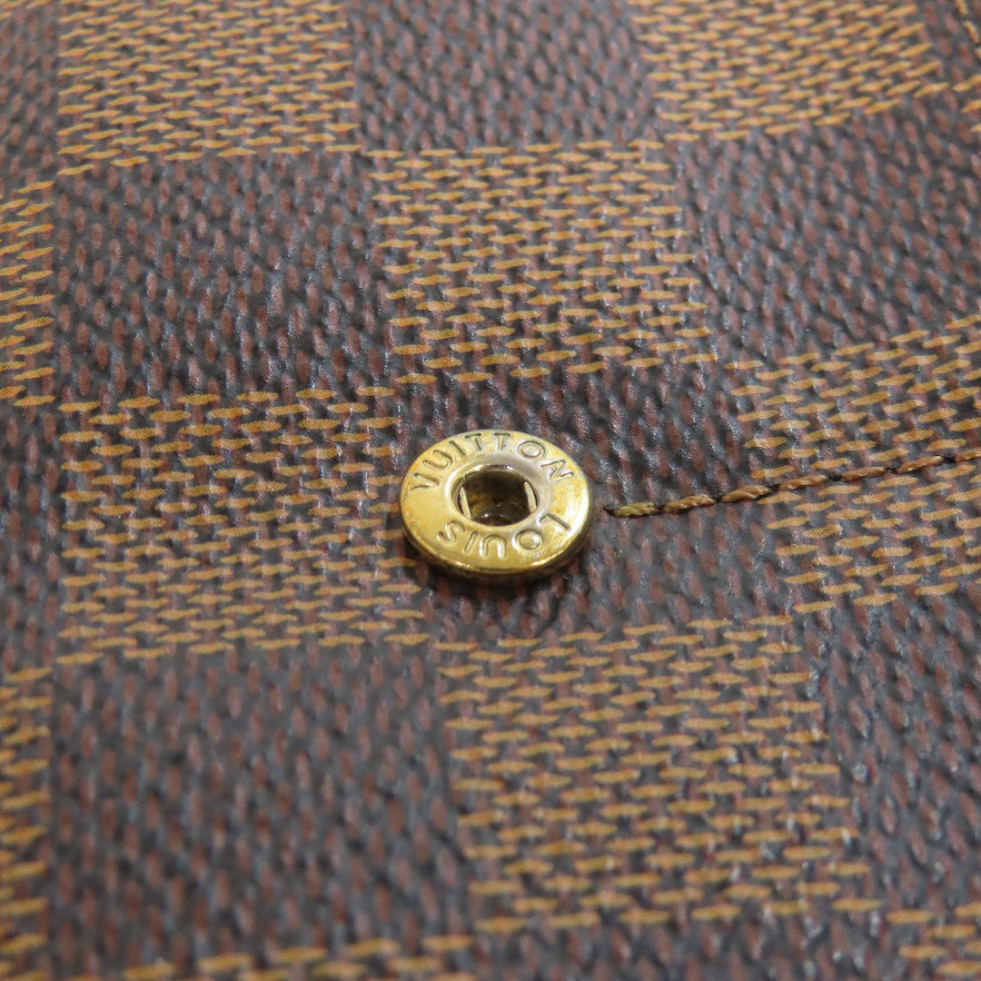 LOUIS VUITTON Long Wallet Purse N63209 Damier canvas Brown Portefeuille Sara