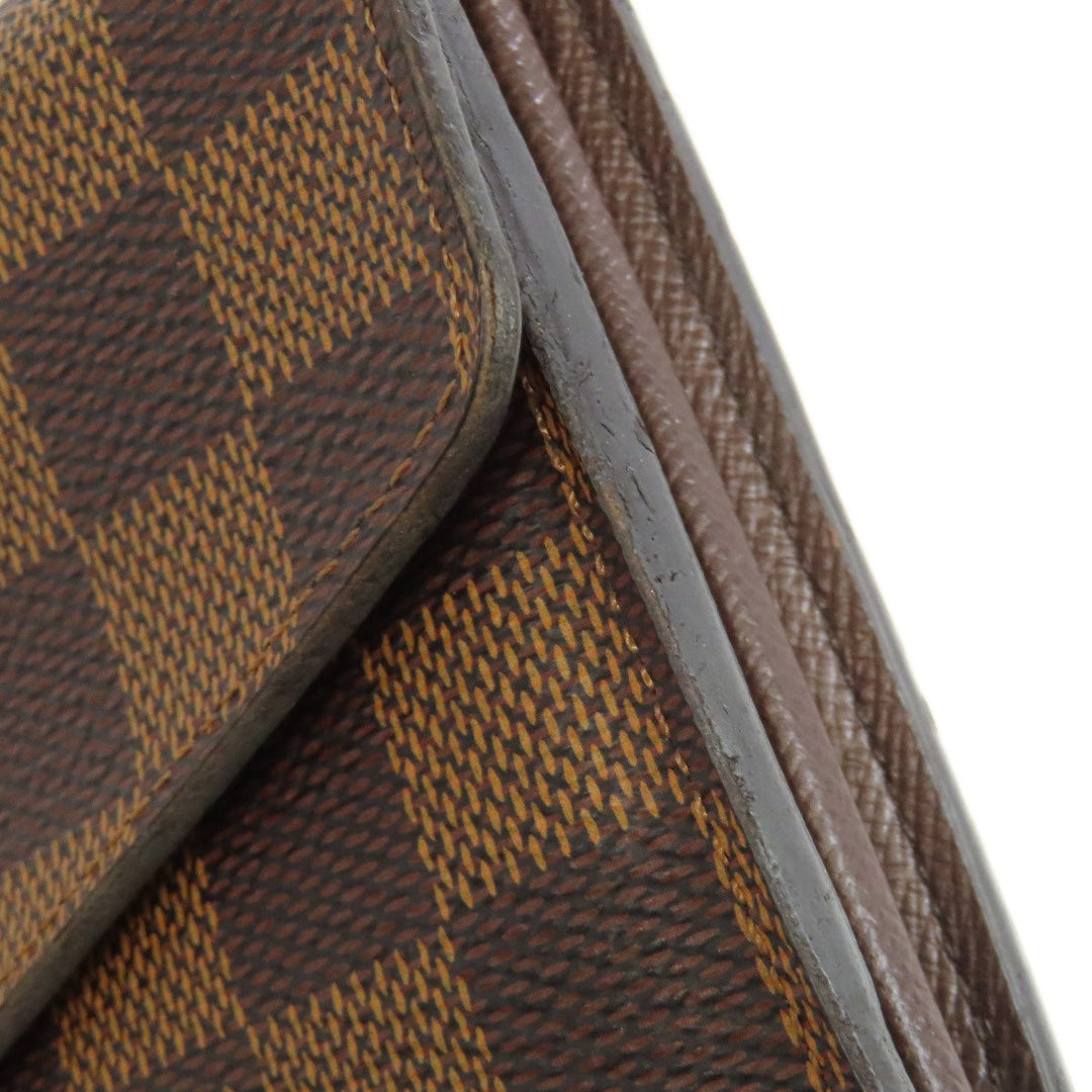 LOUIS VUITTON Long Wallet Purse N63209 Damier canvas Brown Portefeuille Sara