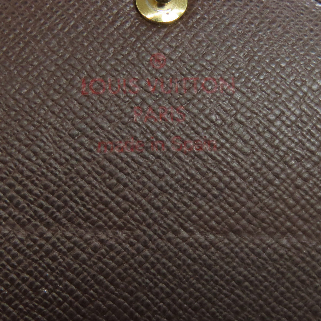 LOUIS VUITTON Long Wallet Purse N63209 Damier canvas Brown Portefeuille Sara