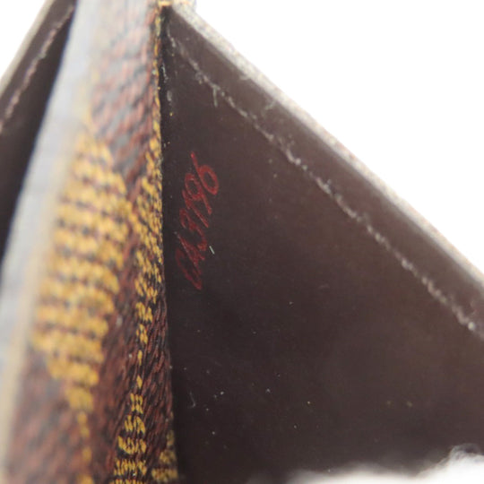 LOUIS VUITTON Long Wallet Purse N63209 Damier canvas Brown Portefeuille Sara