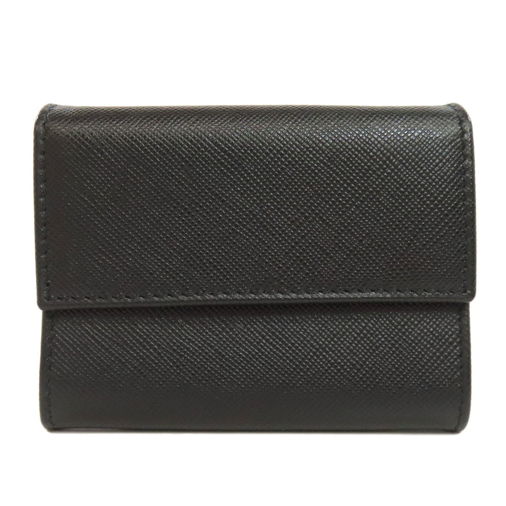 PRADA Coin case Safiano black logoMetal