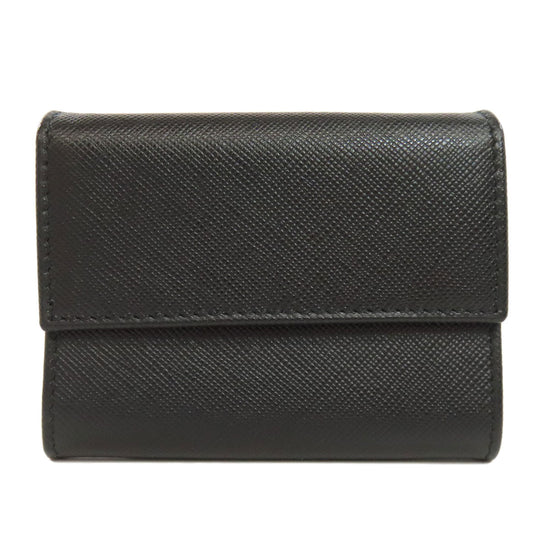 PRADA Coin case Safiano black logoMetal