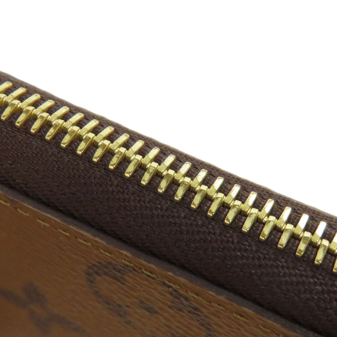 LOUIS VUITTON Long Wallet Purse M82336 Monogram reverse Brown Portefeuille Clemence mens(Unisex) Used Authentic