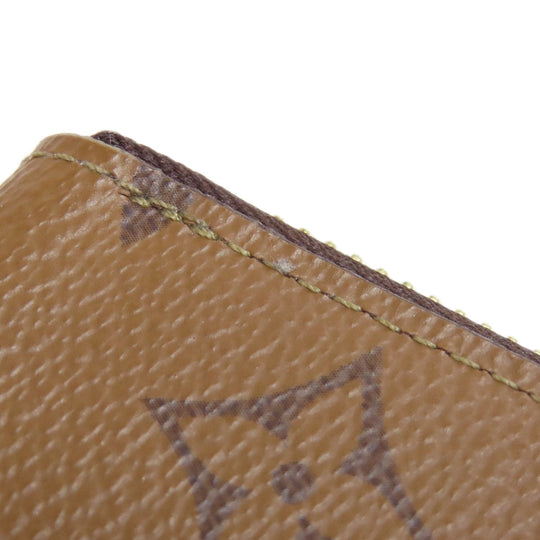 LOUIS VUITTON Long Wallet Purse M82336 Monogram reverse Brown Portefeuille Clemence mens(Unisex) Used Authentic