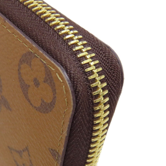 LOUIS VUITTON Long Wallet Purse M82336 Monogram reverse Brown Portefeuille Clemence mens(Unisex) Used Authentic