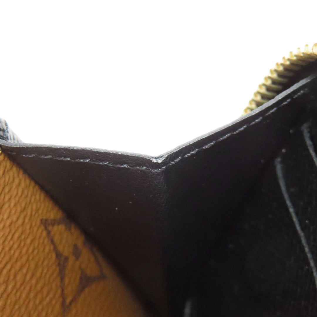 LOUIS VUITTON Long Wallet Purse M82336 Monogram reverse Brown Portefeuille Clemence mens(Unisex) Used Authentic