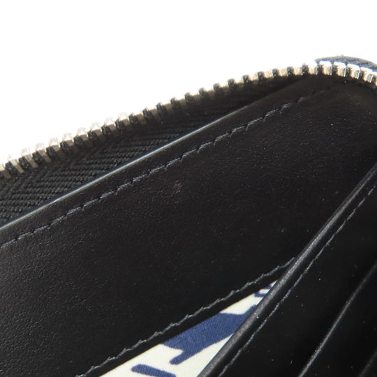 CHANEL Long Wallet Purse Grained Calfskin Skin black Matelasse SilverMetal Women Used Authentic