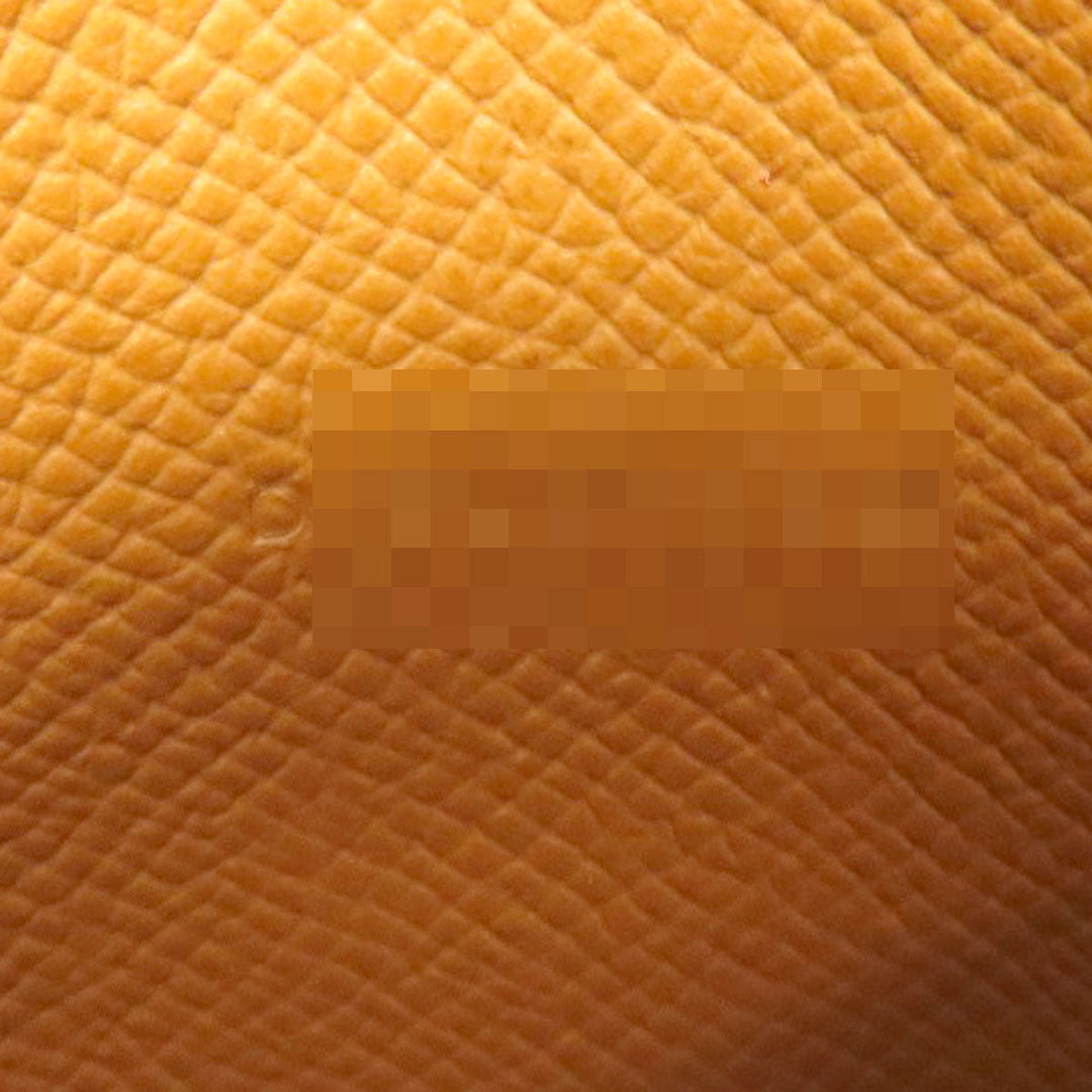 HERMES Bifold Wallet Epsom gold Bearn Compact Gold Gold Metal Women Used Authentic