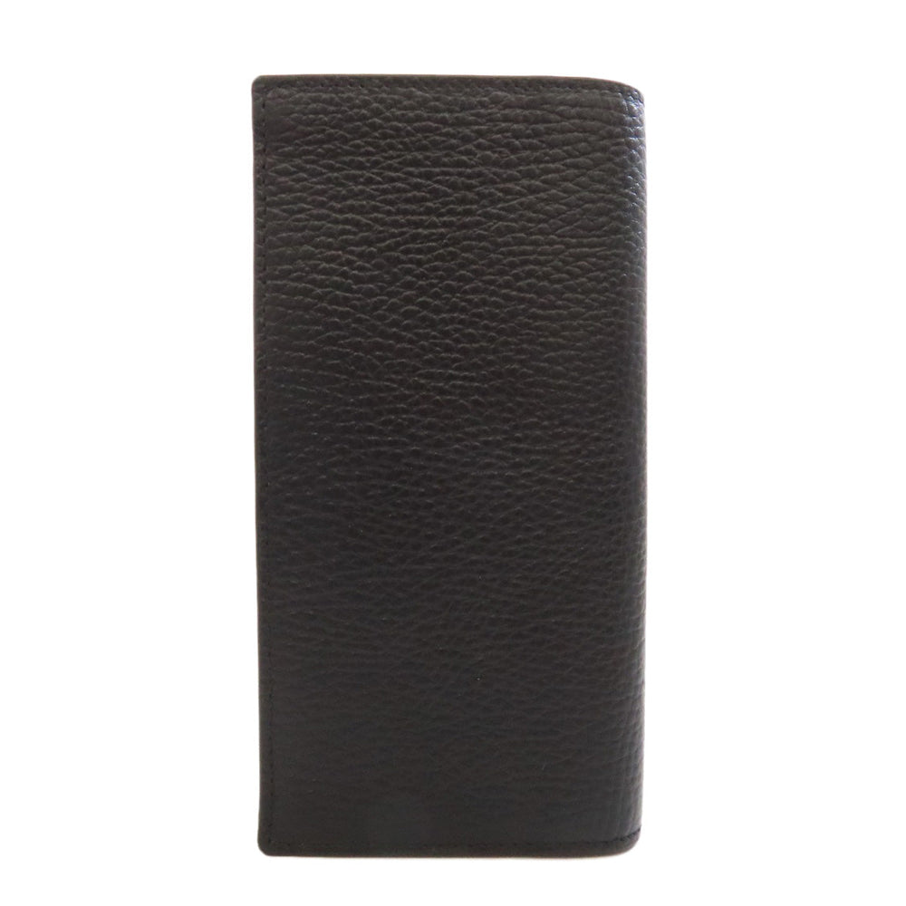 GUCCI Long Wallet Purse 610467 leather black Interlocking G outlet mens Used Authentic