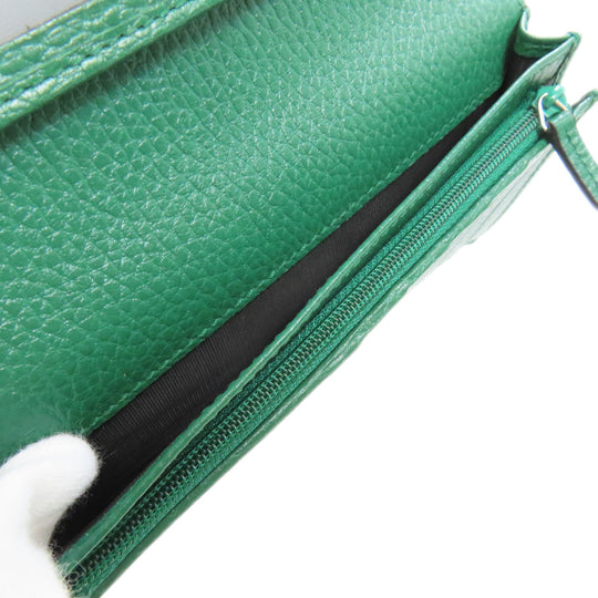 GUCCI Long Wallet Purse 610467 leather black Interlocking G outlet mens Used Authentic