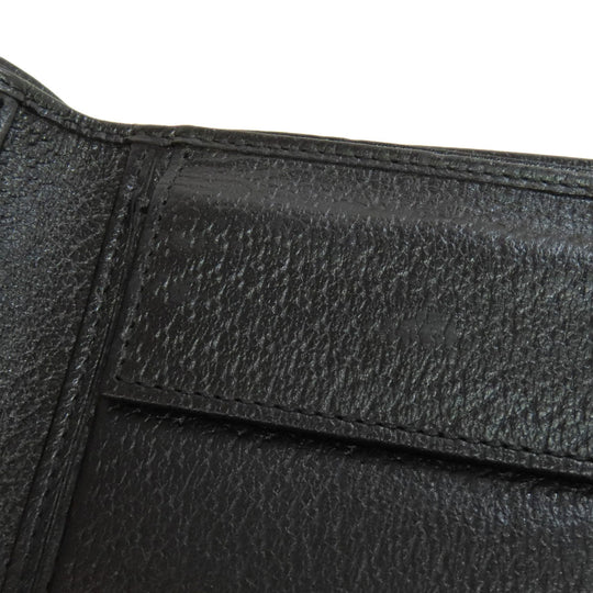 GUCCI Bifold Wallet 522915 leather black Animalier Metal Bee