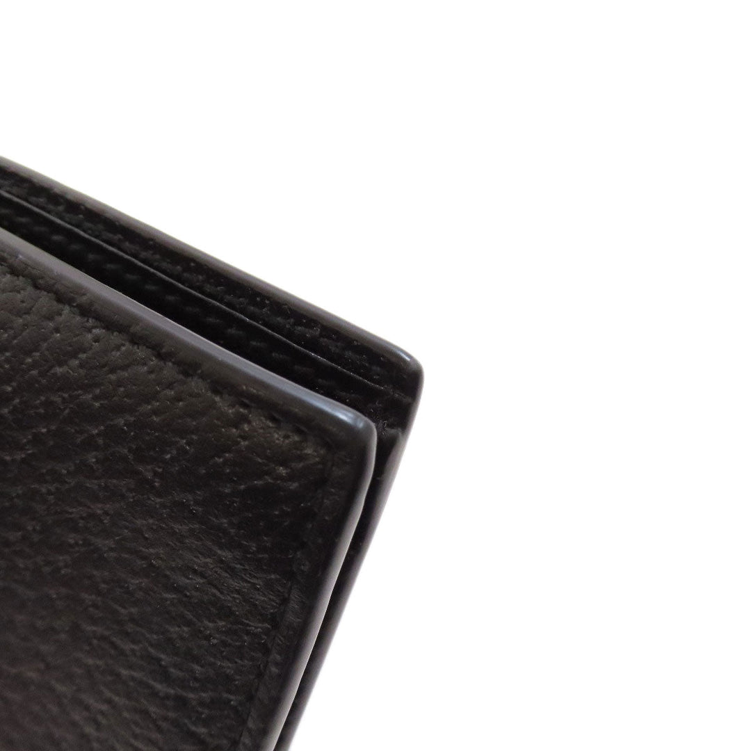 GUCCI Bifold Wallet 522915 leather black Animalier Metal Bee