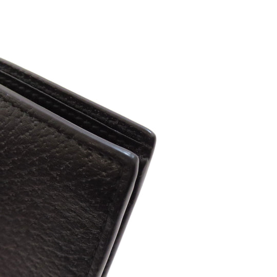 GUCCI Bifold Wallet 522915 leather black Animalier Metal Bee