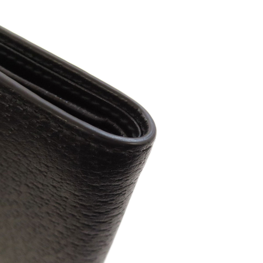 GUCCI Bifold Wallet 522915 leather black Animalier Metal Bee