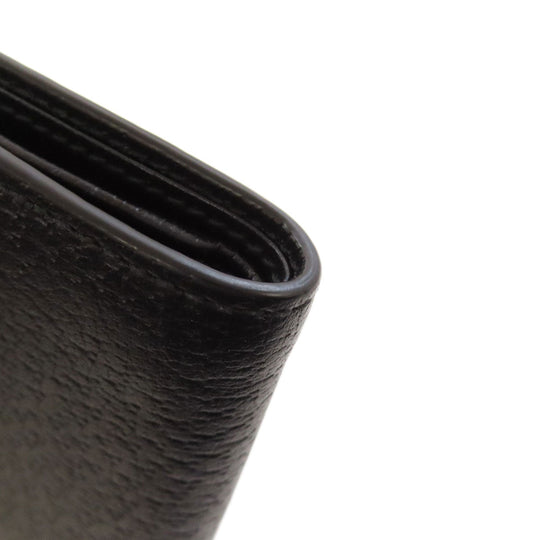 GUCCI Bifold Wallet 522915 leather black Animalier Metal Bee