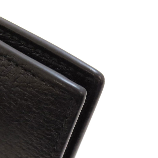 GUCCI Bifold Wallet 522915 leather black Animalier Metal Bee