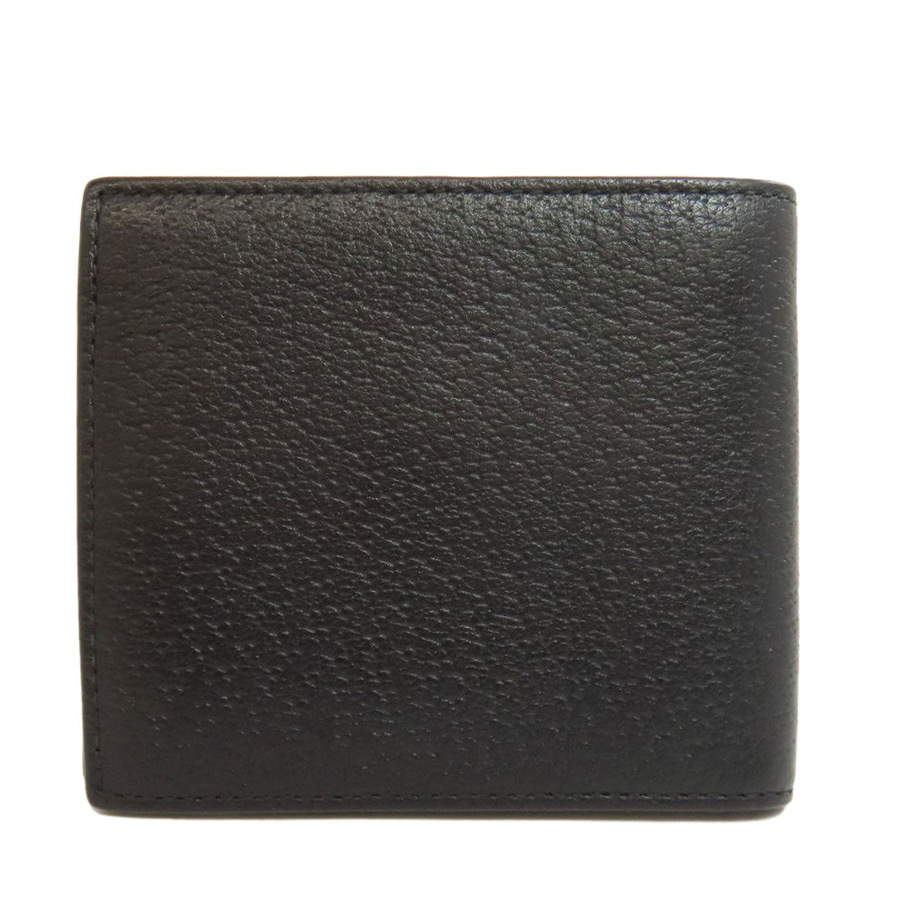 GUCCI Bifold Wallet 522915 leather black Animalier Metal Bee