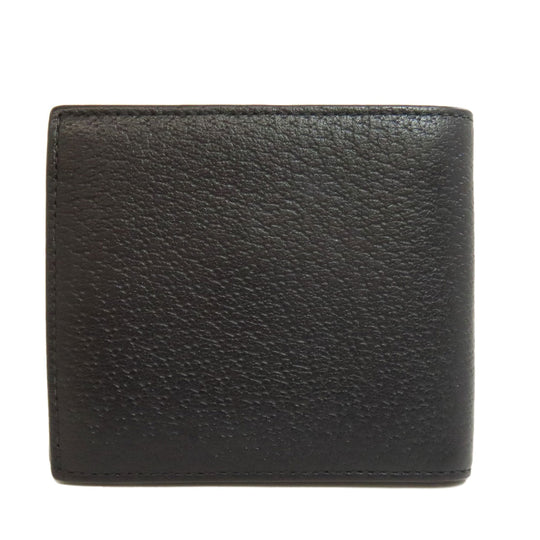 GUCCI Bifold Wallet 522915 leather black Animalier Metal Bee