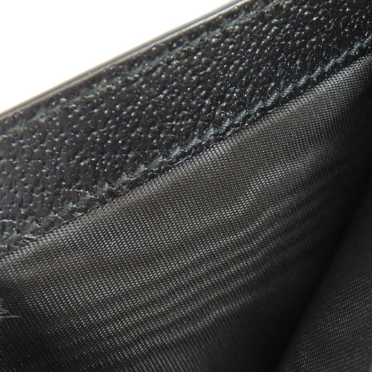 GUCCI Bifold Wallet 522915 leather black Animalier Metal Bee