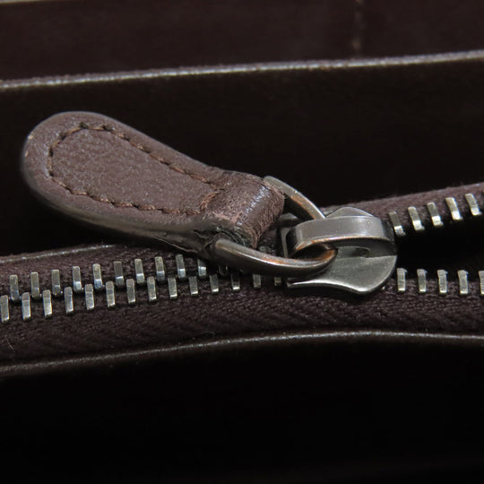 BOTTEGAVENETA Long Wallet Purse leather Brown INTRECCIATO