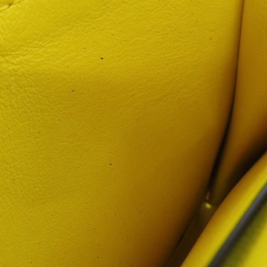 BOTTEGAVENETA Bifold Wallet Calfskin yellow INTRECCIATO Women Used Authentic