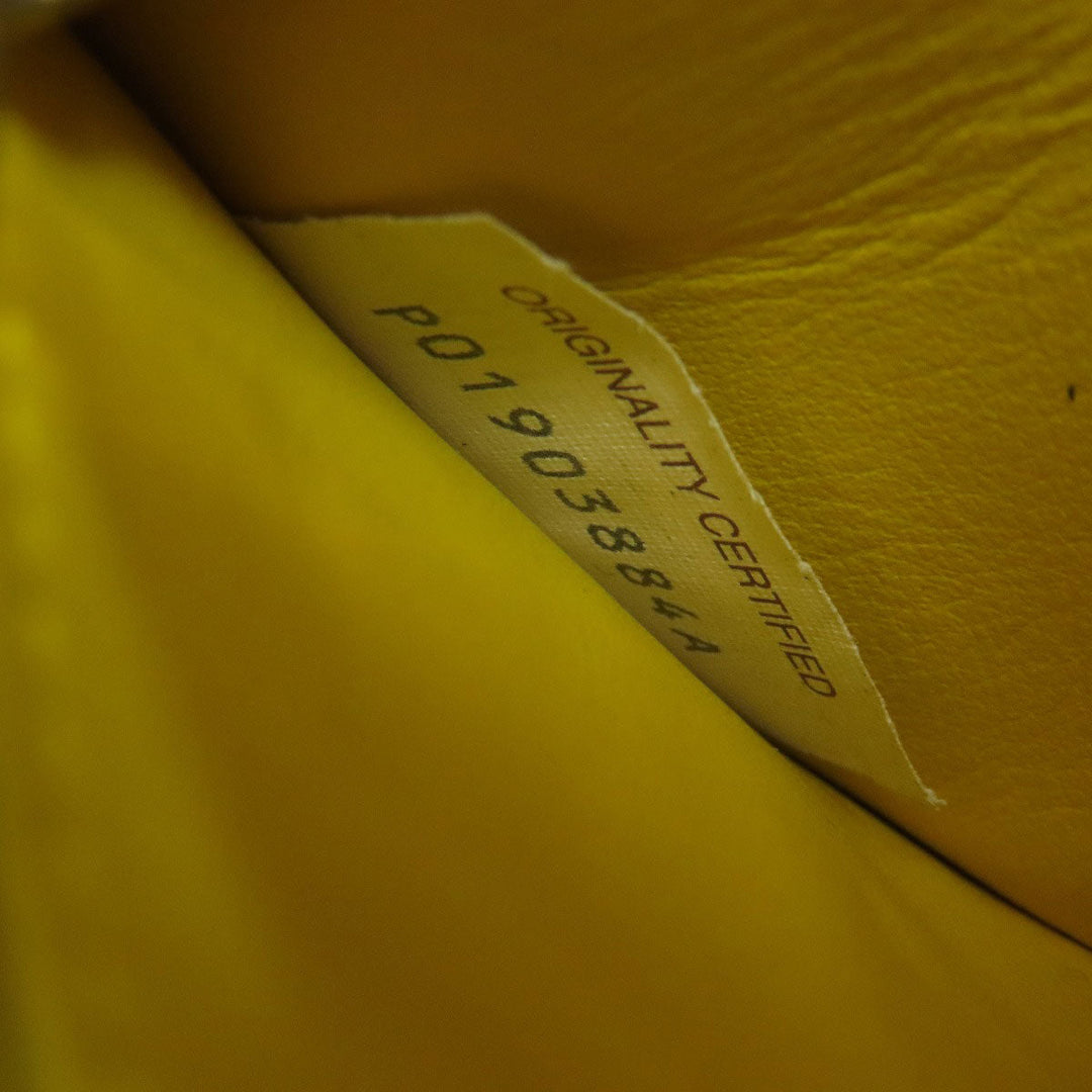 BOTTEGAVENETA Bifold Wallet Calfskin yellow INTRECCIATO Women Used Authentic