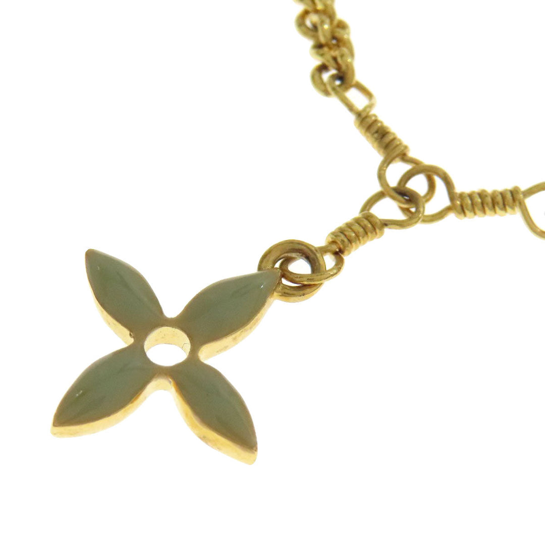 LOUIS VUITTON bracelet M65477 Gold Plated gold Bracelet Sweet Monogram Women Used Authentic