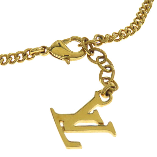 LOUIS VUITTON bracelet M65477 Gold Plated gold Bracelet Sweet Monogram Women Used Authentic