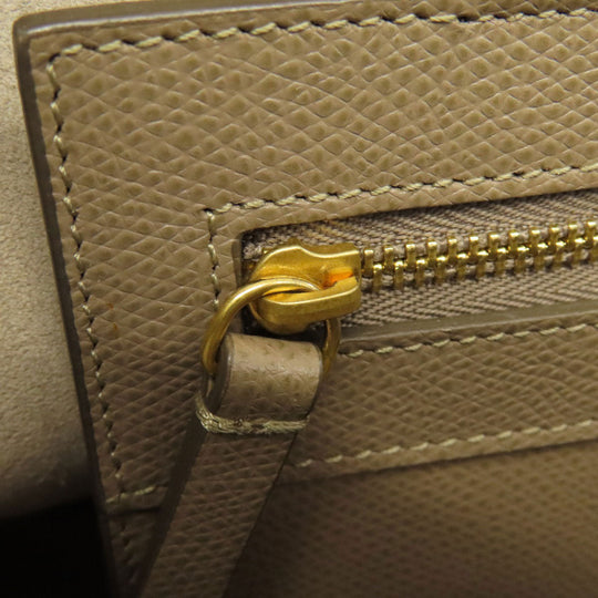 CELINE Handbag leather Brown Bar Tikal Kaba Small 2WAY