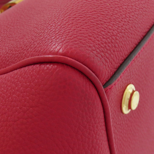 LOUIS VUITTON Handbag M54349 leather Red Mira PM Women Used Authentic