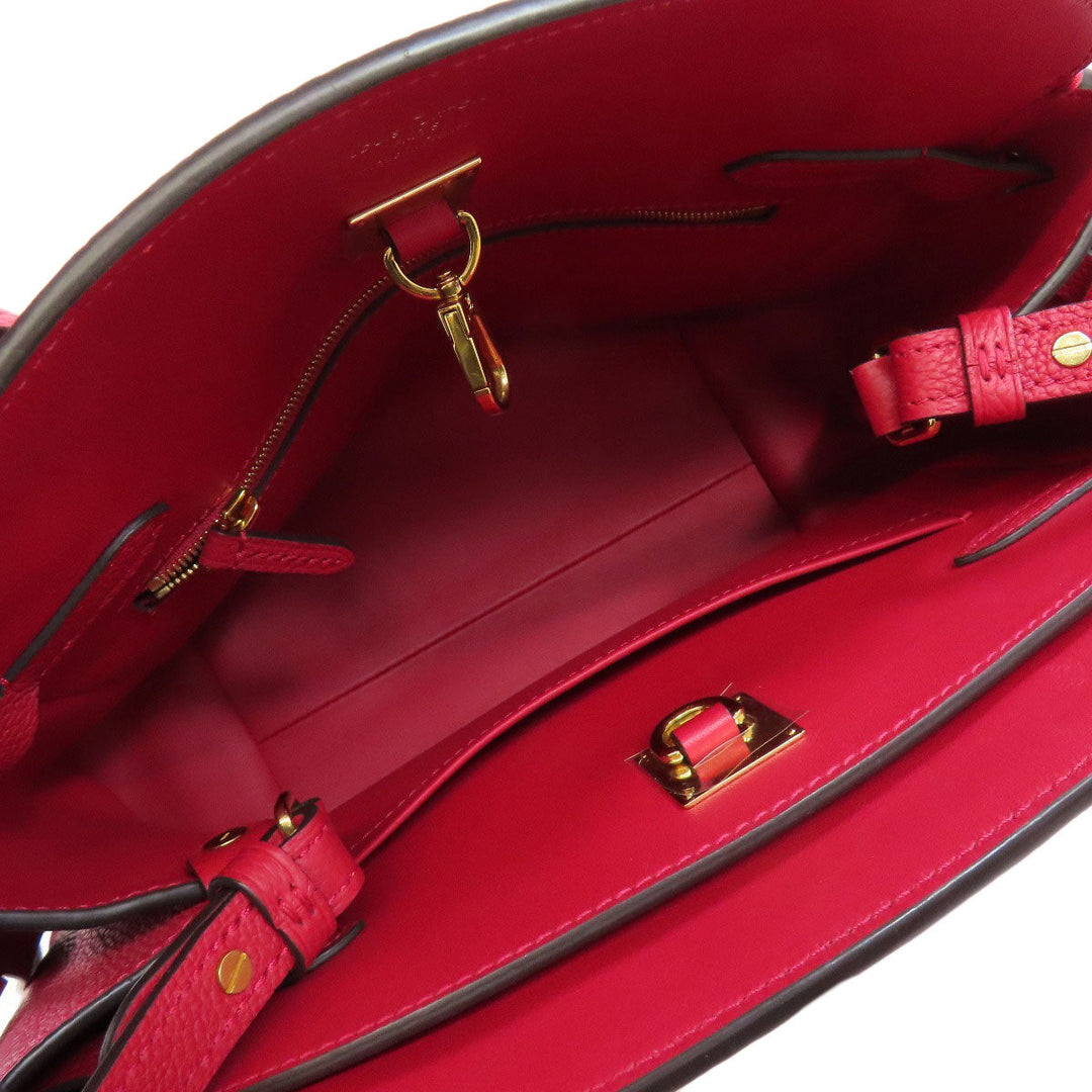 LOUIS VUITTON Handbag M54349 leather Red Mira PM Women Used Authentic