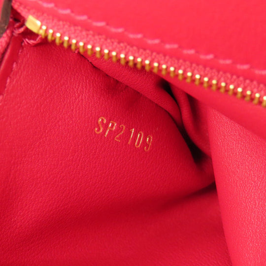 LOUIS VUITTON Handbag M54349 leather Red Mira PM Women Used Authentic