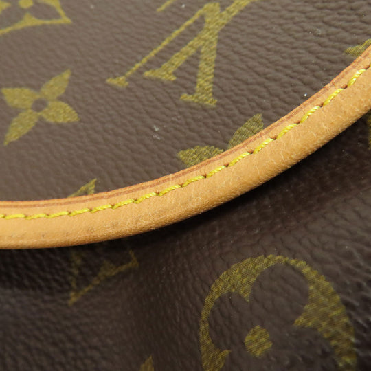 LOUIS VUITTON Tote Bag M42254 Monogram canvas Brown Saumur Women Used Authentic