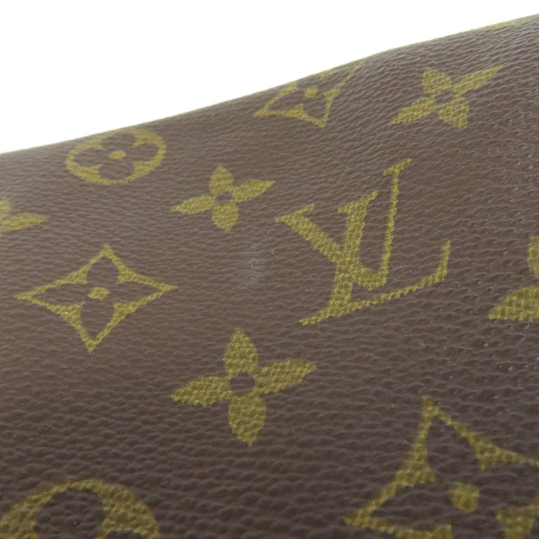 LOUIS VUITTON Tote Bag M42254 Monogram canvas Brown Saumur Women Used Authentic